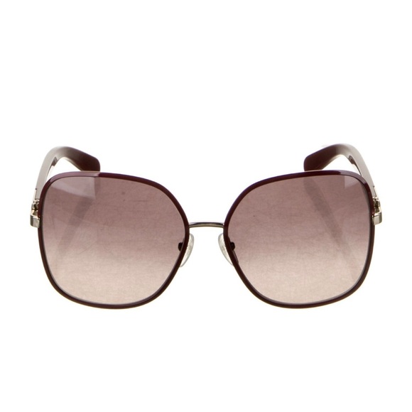 Salvatore Ferragamo Authentic Women’s Bordeaux Oversized Sunglasses ~ Brand New! - Picture 4 of 9